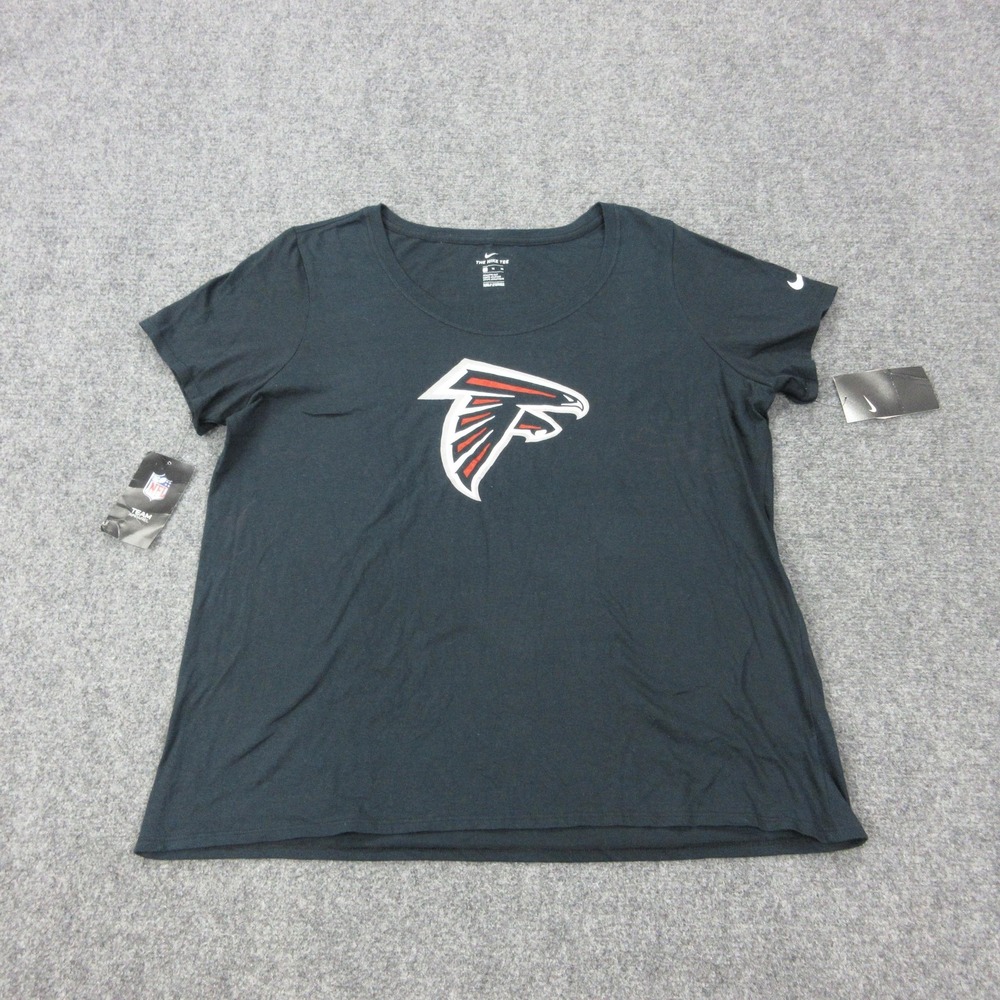 Atlanta Falcons Shirt Womens XL Black NFL Football Nike Short Sleeve Tee
